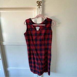 vintage plaid dress